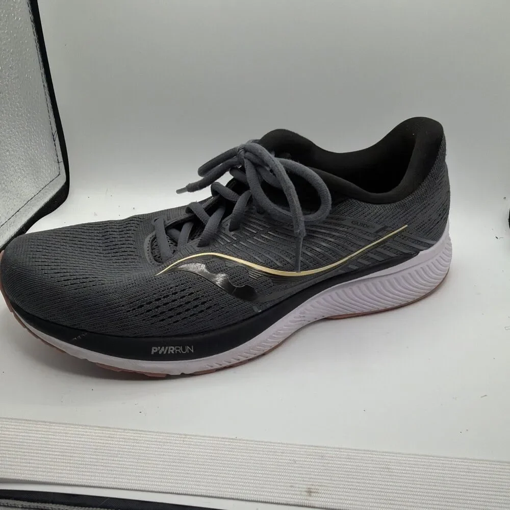 Saucony‎ Guide 14 Women’s Size 10 Black Gray PWRRUN Running Shoes